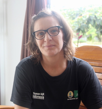 Gail Campbell-Smith, scientist and human-animal conflict team leader at International Animal Rescue’s Ketapang, West Kalimantan, office. 