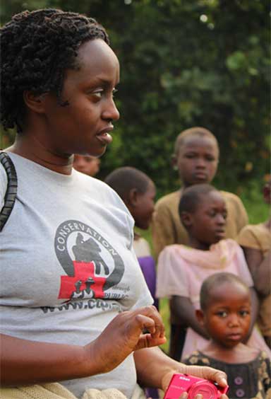 8.CTPH founder and CEO, Dr. Gladys Kalema-Zikukosa, at a community education event. Photo courtesy of Gladys Kalema-Zikukosa/CTPH