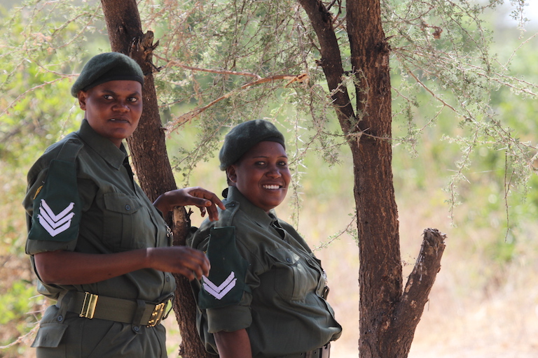 Tanzanian rangers. Photo by Krissie Clark for PAMS Foundation Tanzania 