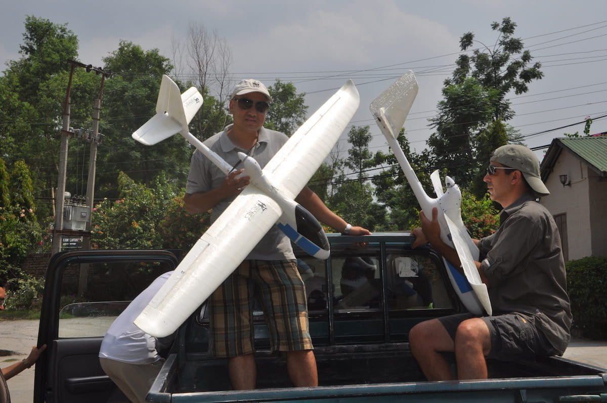 Rangers in Nepal have experimented with drones, but their utility is still limited. Photo courtesy of Madhav Khadka/WWF-Nepal.