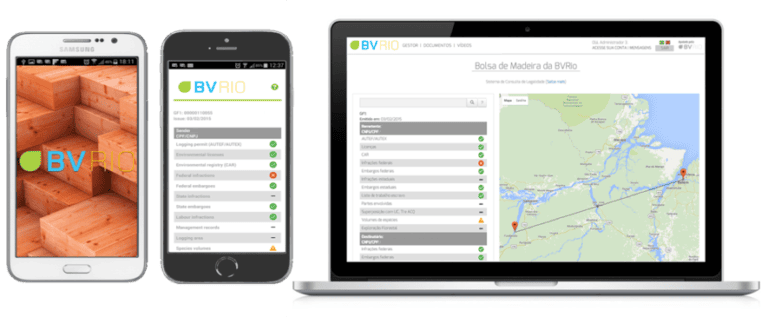 The platform augments a set of mobile and online software tools by BVRio to ensure a legal supply chain. Photo courtesy of BVRio