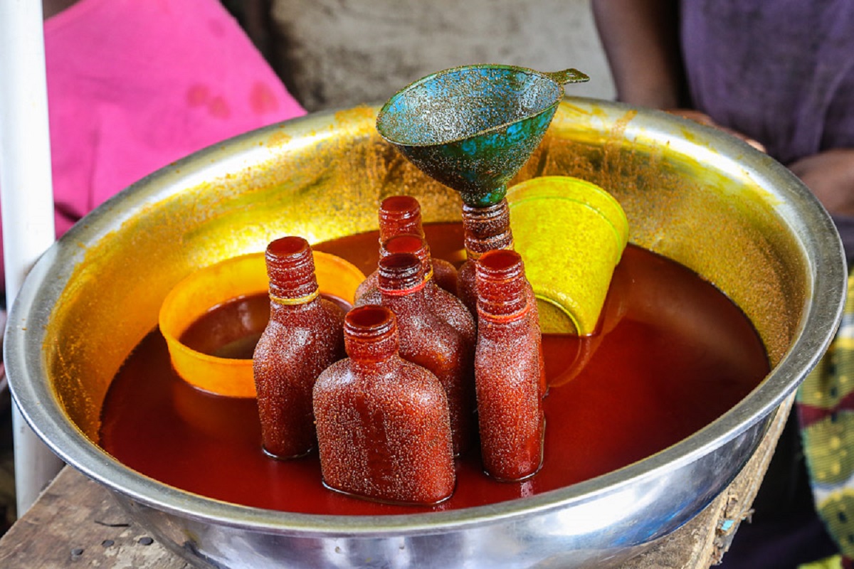 Processed palm oil in Liberia. Photo by Antoshananarivo via Wikimedia Commons.