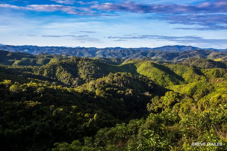 A view of the Ampasindava protected area, taken from Andranomatavy Mountain. Photo by Rêve d'Ailes photographie.