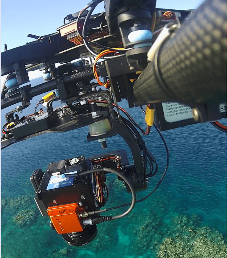 Coral reef monitoring takes to the skies dronemounted hyperspectral
