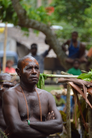 John Aini at a Malagan ceremony. Image by JC Salyer.