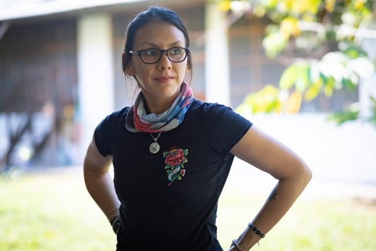 Carla Mere, former director of research at Los Amigos Biological Station. “There are more people like me,” she said hopefully. Photo courtesy Jason Houston/Upper Amazon Conservancy.