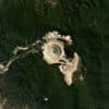 Planet satellite image of the open pit copper-gold mine on Sumbawa.