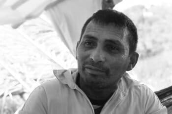 Aloisio Sampaio, a trade unionist known as Alenquer, the leader of the KM Mil landless peasant occupation. He was murdered on 11 October. Image by Thais Borges.