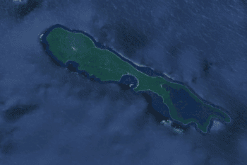 Rennell Island in the Solomon Islands, where the oil spill occurred. Image courtesy of Google Earth. 