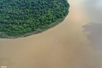 Aerial view of Javari river in the Brazilian Amazon. Image by Rhett A. Butler