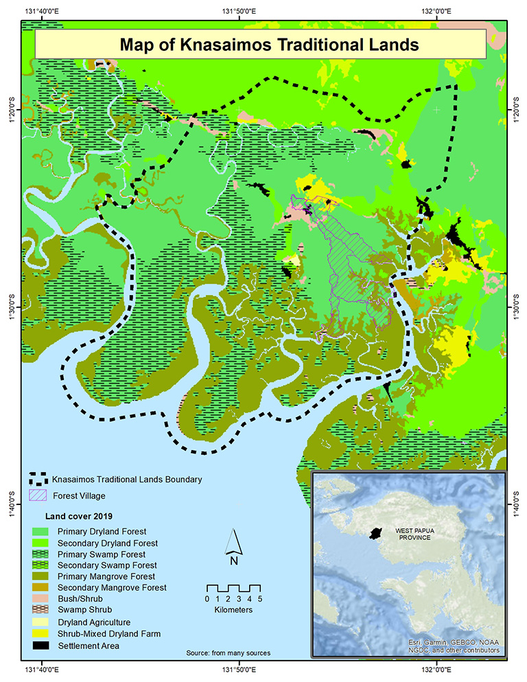 Map of the Knasaimos traditional lands. Click image for a full-size view.