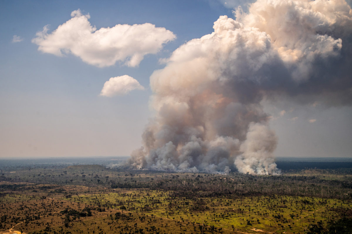 Heat spots in areas with Prodes warnings (2017-2019). Area next to the borders of the Kaxarari Indigenous territory, in Lábrea, Amazonas state. Taken 17 Aug, 2020. CREDIT: © Christian Braga / Greenpeace