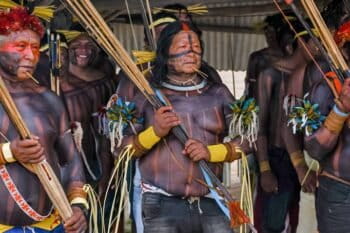 The Kayapó Xikrin people of the Northern Amazon were affected by 2019’s infamous Fire Day. Photo taken in August 2019. Credit: Emilio Chong/Land is Life.