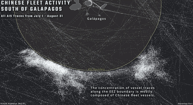 The Chinese fleet that encircled Galapagos devastates the sea and evades  regulations – SOS Galápagos