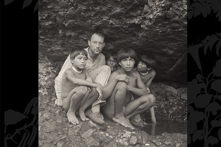 Schultes and four Indigenous Makuna in Colombia. Photo © Wade Davis