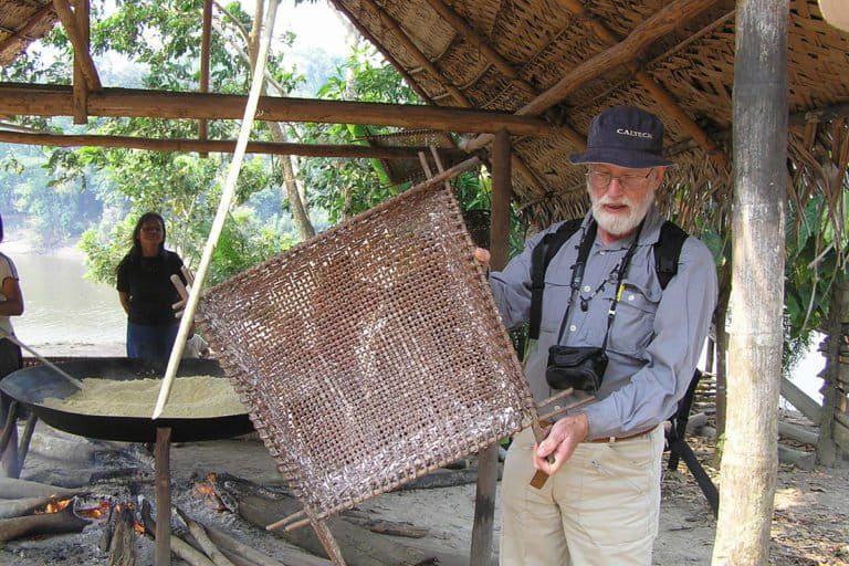 Sir Ghillean Prance in the Amazon in 2005.