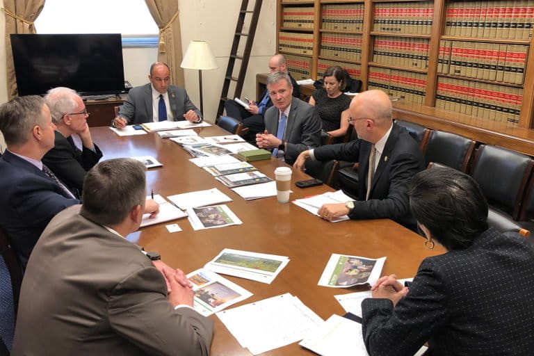 American Forests briefing the Bipartisan Climate Solutions Caucus in the U.S. House. Courtesy of American Forests