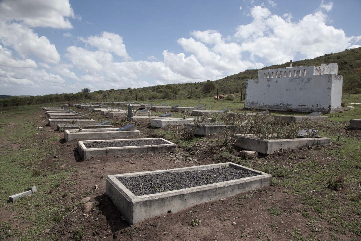 Community members say family graves exhumed to make way for the mine were relocated to a cemetery without proper identification. Image courtesy Rob Symons.