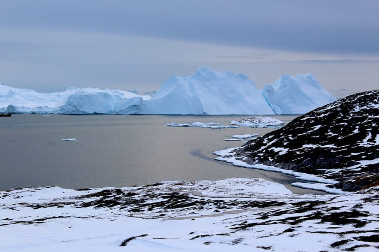 Greenland’s glaciers are discharging more ice than snowfall can make up for. Image courtesy of Michalea King.