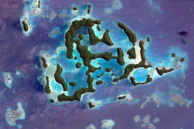 Ngerukewid in Palau. Photo credit: Microsoft Zoom.Earth