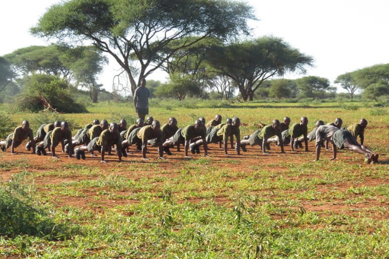 Ranger training in Zimbabwe