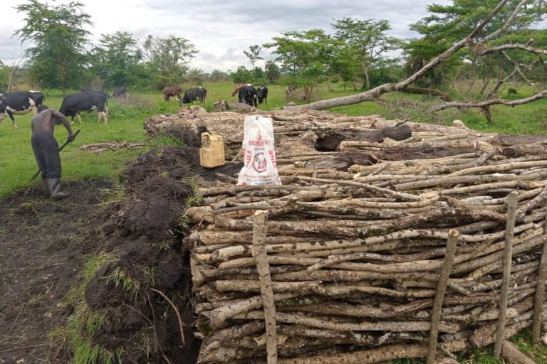 A local chaorcoal producer at work in Kakindo sub county,Kakumiro district-Uganda-BY ALEX 