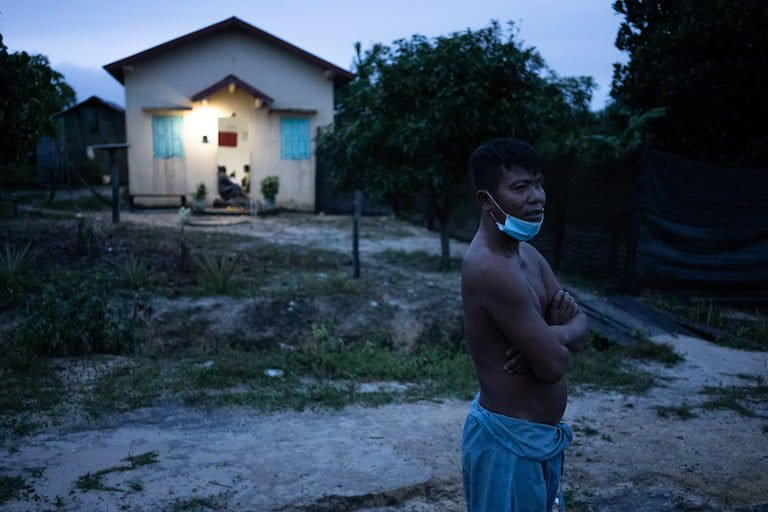 Mom Sambath, a retired army soldier who fought the Khmer Rouge, has been living on a land concession granted to soldiers and their families since 2015. He said he is yet to receive the hard land title he was promised. Image by Andy Ball.