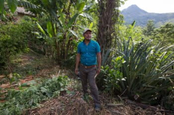 Maya Indigenous man farming