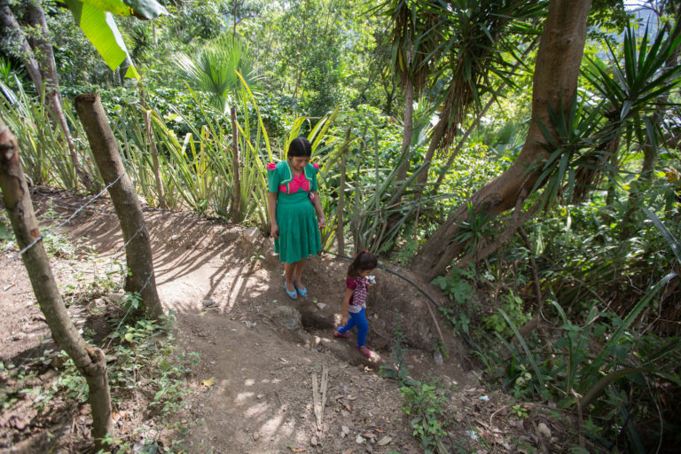 An Indigneous woman and child