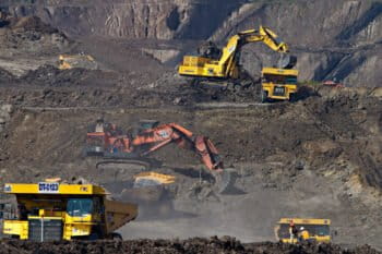 Coal mining in South Kalimantan, Indonesia.