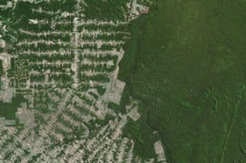 Deforestation frontier in Jaru, Brazil