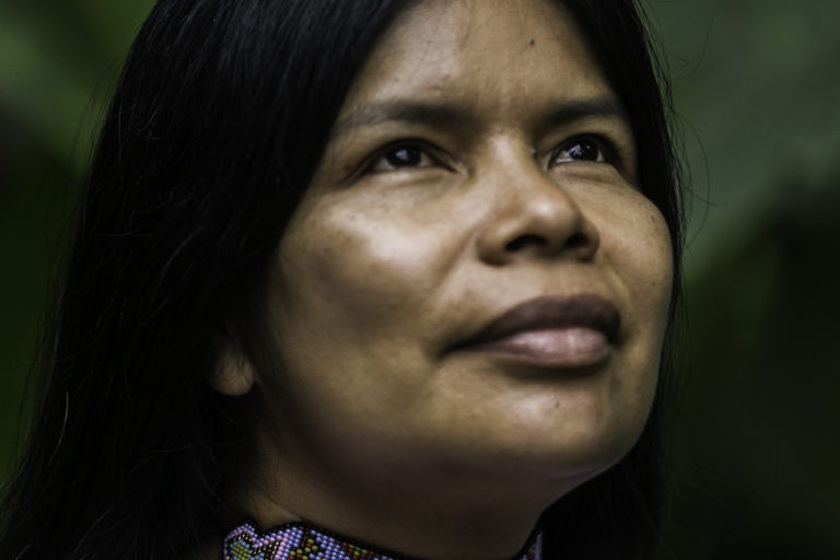 Portrait of Patricia Gualinga. Image courtesy of Jonathan Rosas.