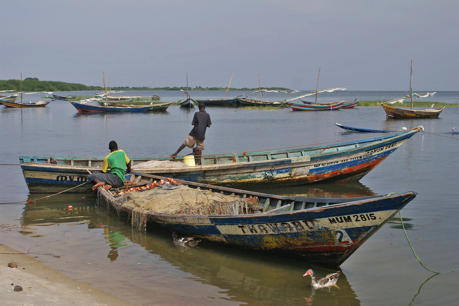 Fishers on Lake Victoria, Tanzania.