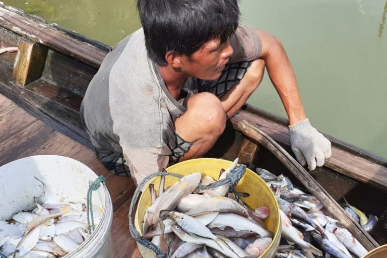 Nelayan pulau-pulau kecil mengajukan petisi kepada presiden Indonesia untuk menghentikan penggalian pantai