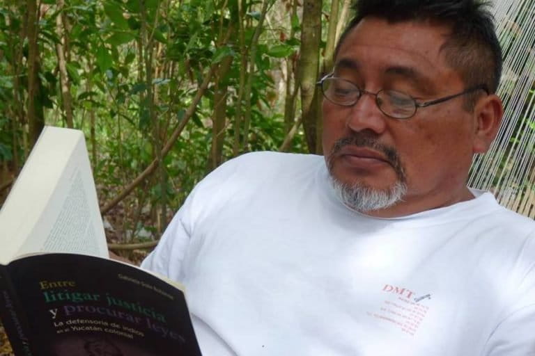 The Mayan poet and land activist, Pedro Uc. Photo taken from his Facebook page.