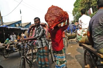Street in Dhaka, Bangladesh.