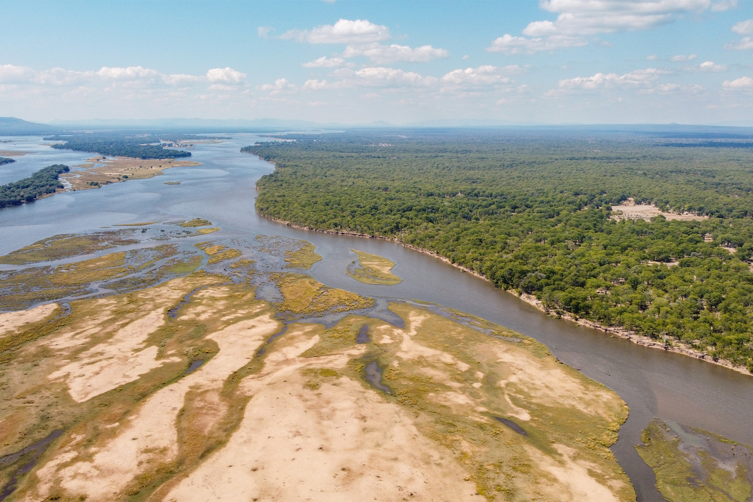 Mopane woodlands close to the Luwangwa Community Forest Project area.