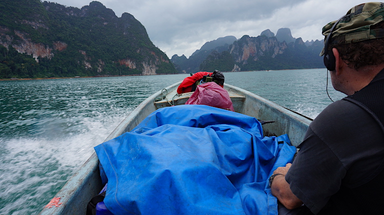 Bruce en route to Khlong Saeng Wildlife Sanctuary. Image courtesy of Greg McCann.