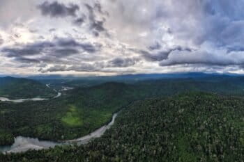Aerial view of expansive natural lands in Peru. Image by Rhett Butler for Mongabay.