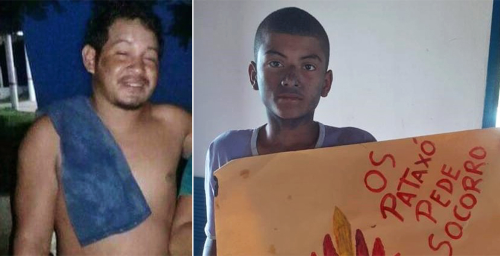 Em 3 de setembro de 2022, Jael Carlos Miranda Guajajara (à esquerda) foi morto após ser atropelado por um veículo no município de Arame, no Maranhão. No dia seguinte, pistoleiros atiraram contra um grupo de indígenas Pataxó que tentavam retomar algumas áreas na Terra Indígena Comexatibá, na Bahia. Gustavo Silva da Conceição (à direita), um adolescente Pataxó de 14 anos, foi morto a tiros no incidente. Imagens cortesia do povo Guajajara via CIMI (esquerda) e arquivo pessoal via CIMI (direita).