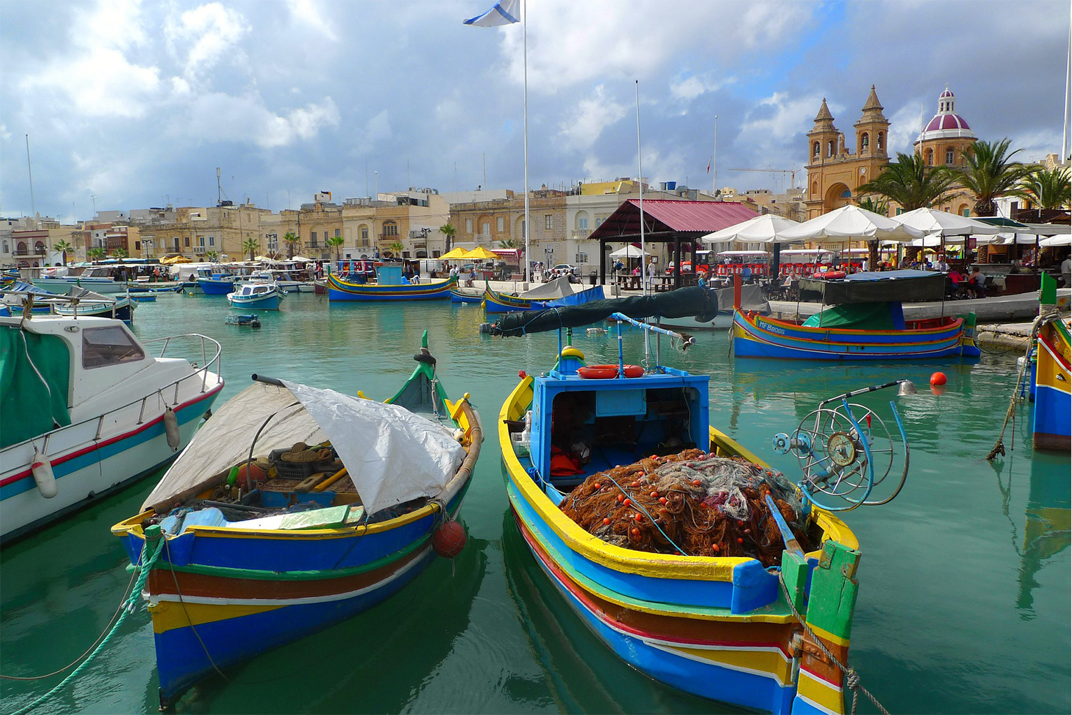 Fishing boats.