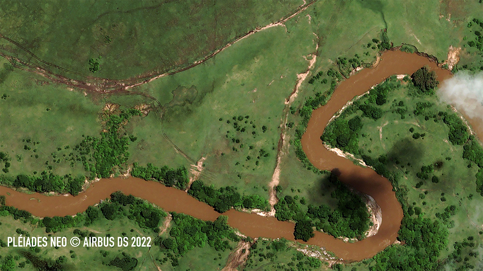 Masai Mara from space. 