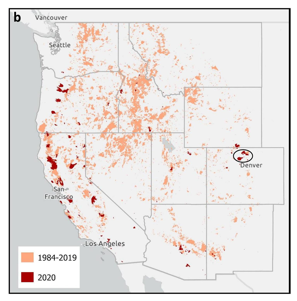 western wildfires map