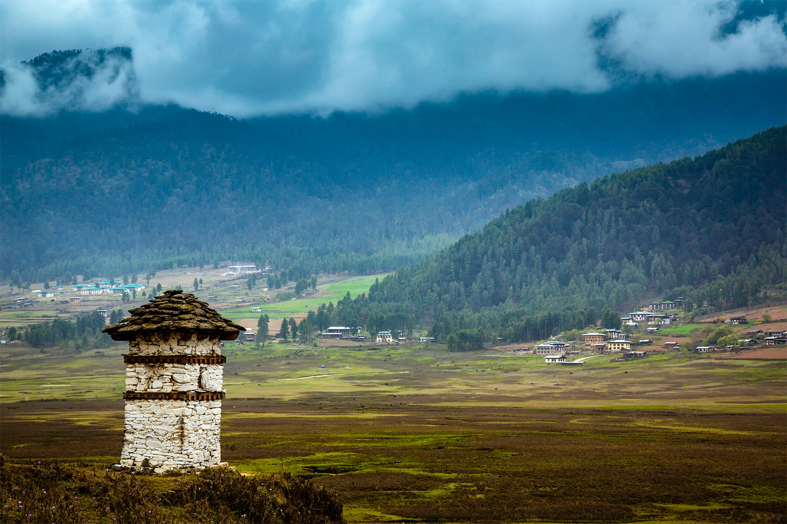 A village in Wangdue Phodrang. 