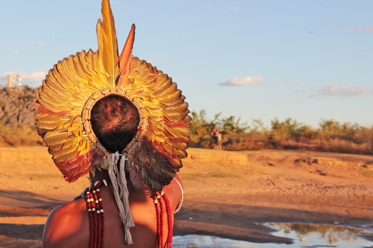 A member of the Pataxó community.