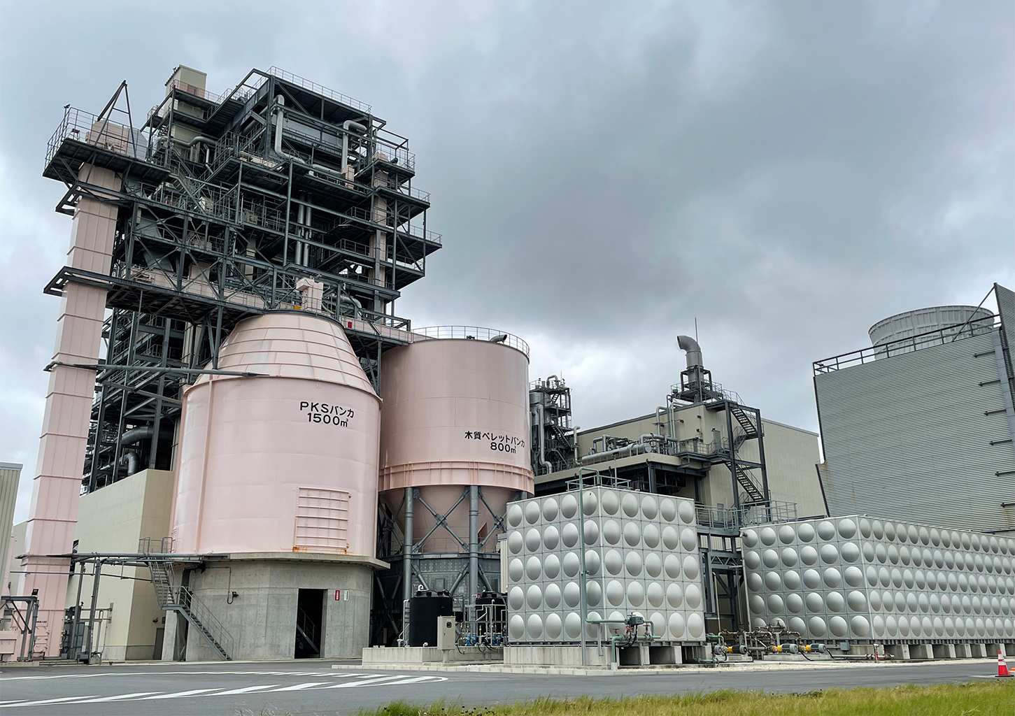 A biomass plant in Okinawa prefecture, Japan. 