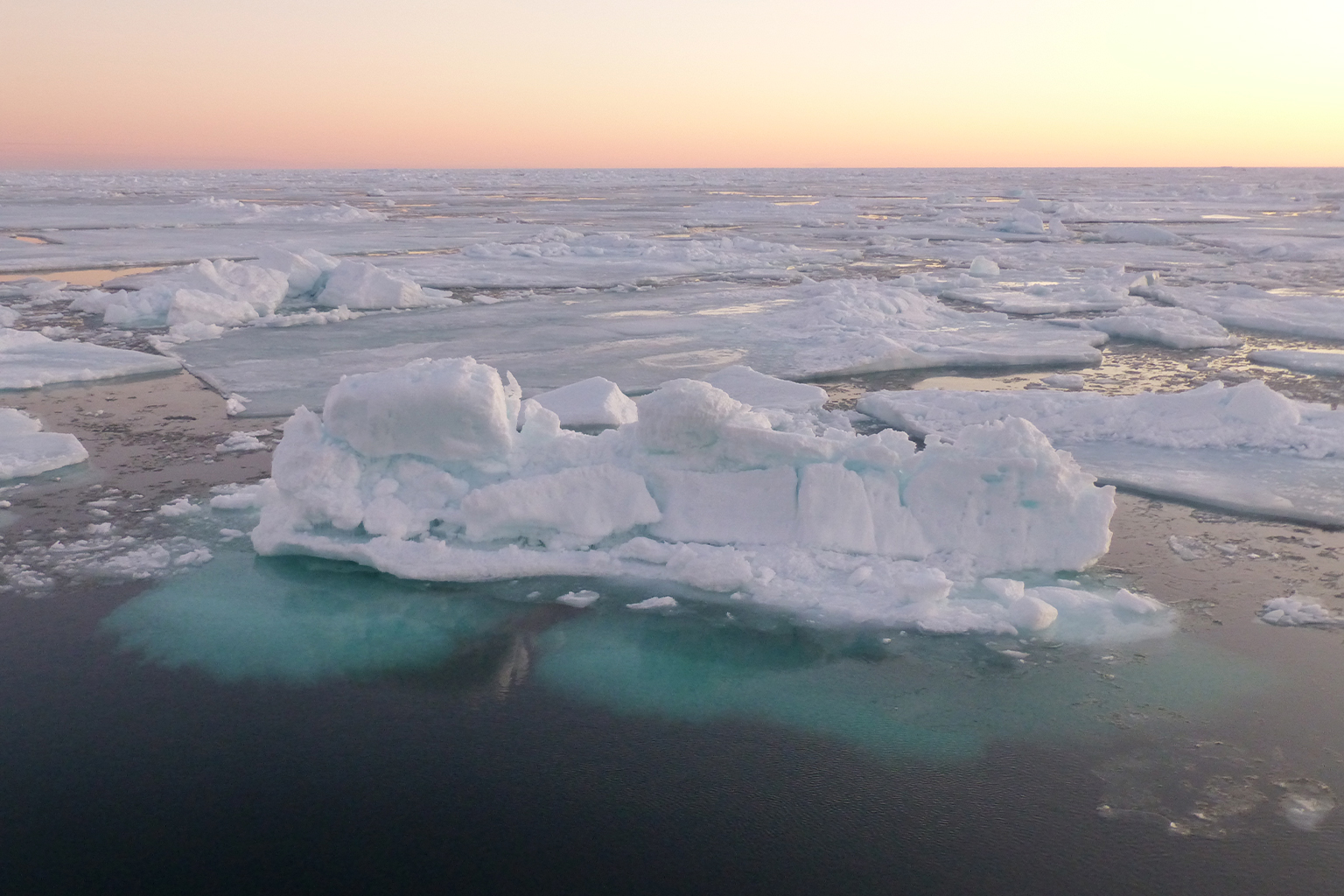 Arctic sea ice achieves its maximum winter extent in March.