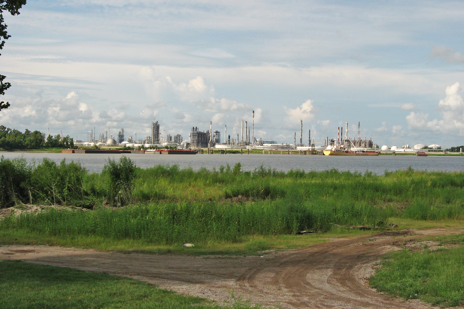 Mississippi River Petrochemical Industry in Louisiana, U.S. 