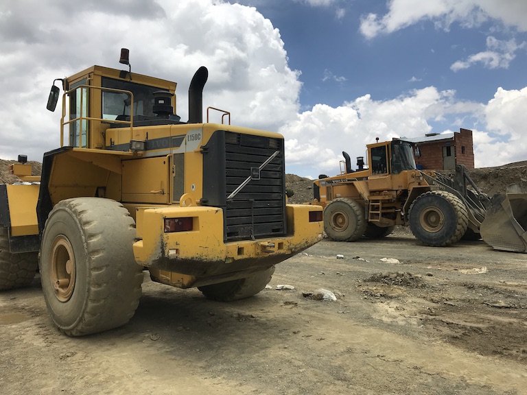 Heavy machinery at a mining cooperative in Apolobamba. Image by Thomas Graham for Mongabay.