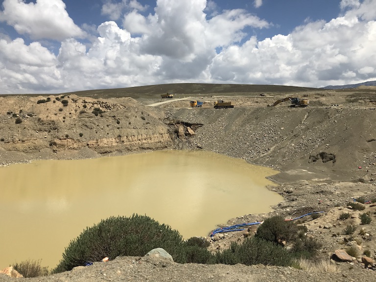 Open-pit mining in Apolobamba. Image by Thomas Graham for Mongabay.